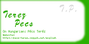 terez pecs business card