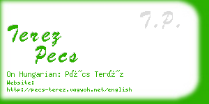 terez pecs business card